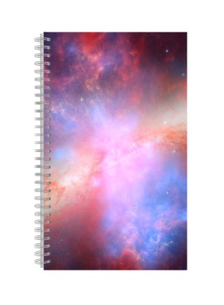 A4 Printed Notebook Pink/White/Blue - v1569480888/N30357486A_1