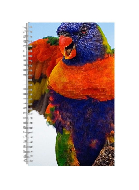 A4 Printed Spiral Bound Notebook Multicolour