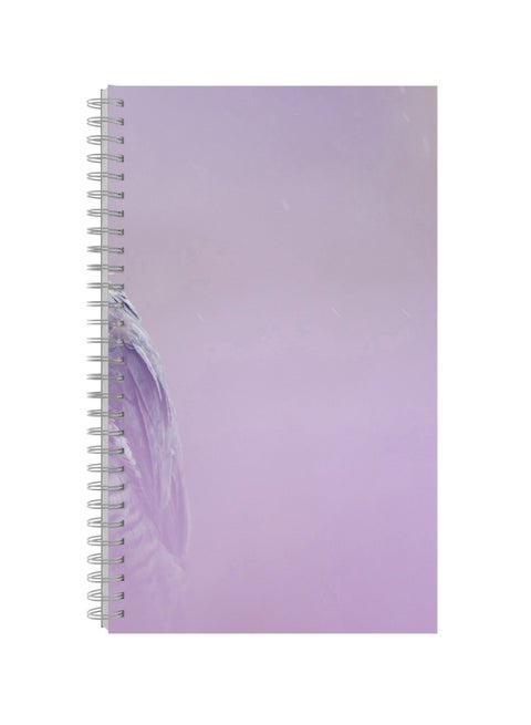 A4 Printed Spiral Bound Notebook Purple