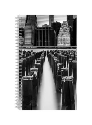 A4 Printed Spiral Bound Notebook Grey/White - v1569480945/N30357801A_1