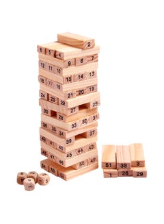 Lucky 00021LGQ 54-Piece Tower Hardwood Building Blocks Toy Set 54 3+ Years  - Image 2