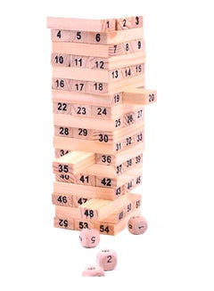 Lucky 00021LGQ 54-Piece Tower Hardwood Building Blocks Toy Set 54 3+ Years  - Image 3