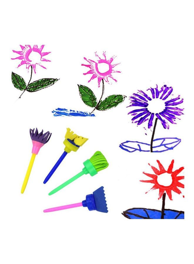 LW 42-Piece Sponge Painting Brushes Kit X0LJ0JV2 Multicolour - Image 4