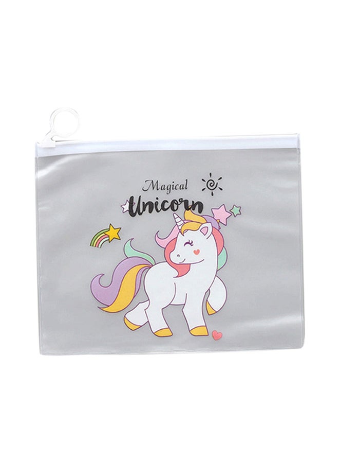 Generic Ring Document Bag Paper File Folder Pencil Bag Clear 