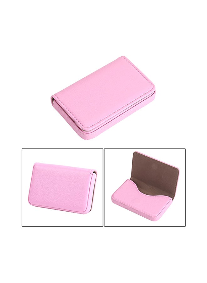 Generic 2-Piece Premium Business Card Case Set Pink 
