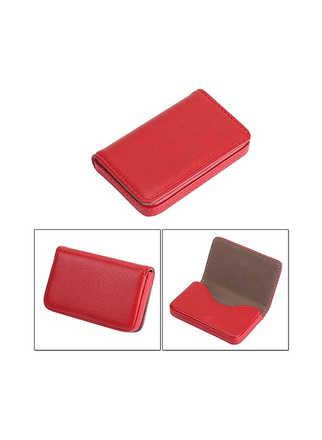 Generic 2-Piece Premium Business Card Case Set Red 