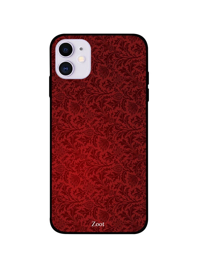 Zoot Protective Case Cover For Apple iPhone 11 Dark Red Floral