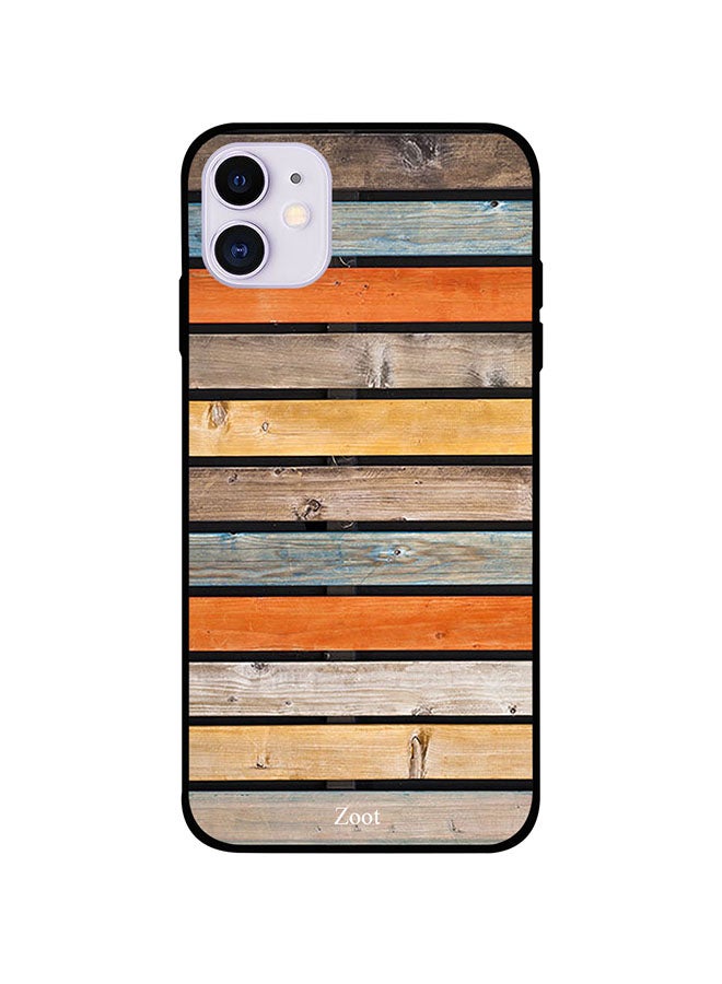 Zoot Protective Case Cover For Apple iPhone 11 Wooden Multi Colors