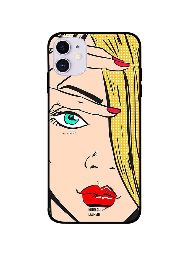 Moreau Laurent Protective Case Cover For Apple iPhone 11 Angry Girl 