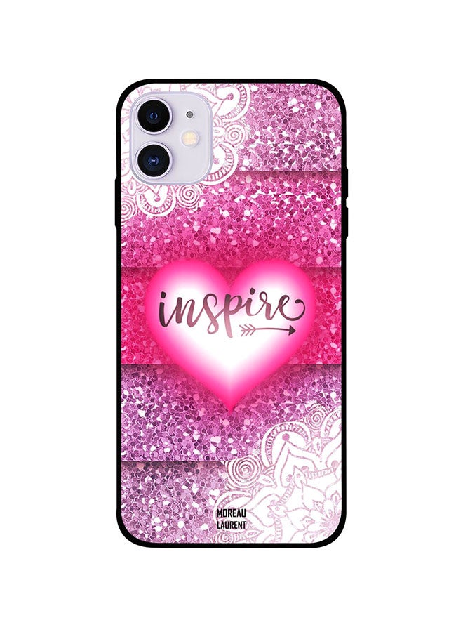 Moreau Laurent Protective Case Cover For Apple iPhone 11 Inspire Pink Heart