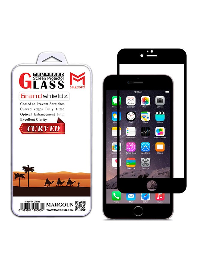مارجون لاصقة حماية جراند شيلدز للشاشة لهاتف أبل آيفون 6/ 6S بلس أسود / شفاف - Image 2