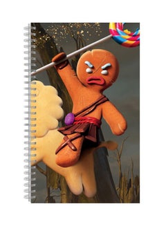 Generic A4 Printed Notebook Orange/Beige/Grey 