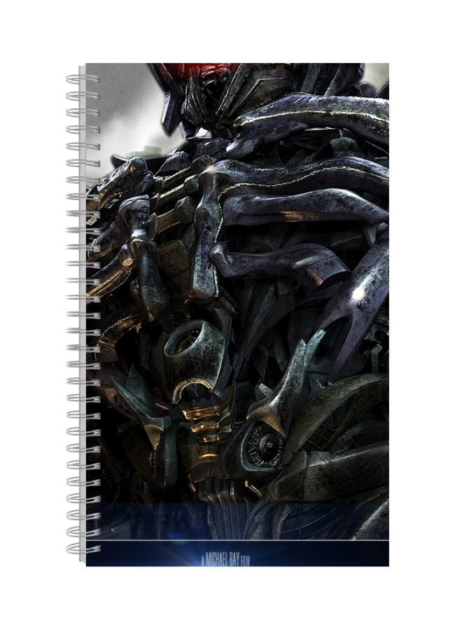 A4 Printed Notebook Grey/Blue