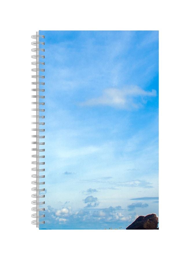 A5 Printed Spiral Bound Notebook Blue