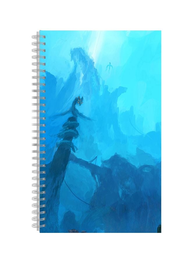 A5 Printed Notebook Blue