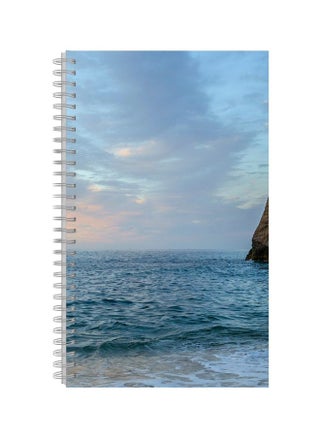 A5 Printed Printed Spiral Bound Notebook Grey/Blue/Yellow - v1569487230/N30362659A_1