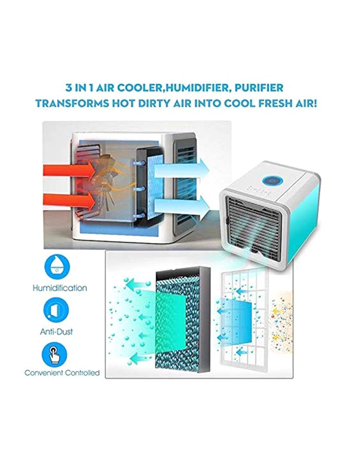Generic - Electric Portable Air Cooler 1200 BTU 2724627922269 Grey/Blue - Image 1