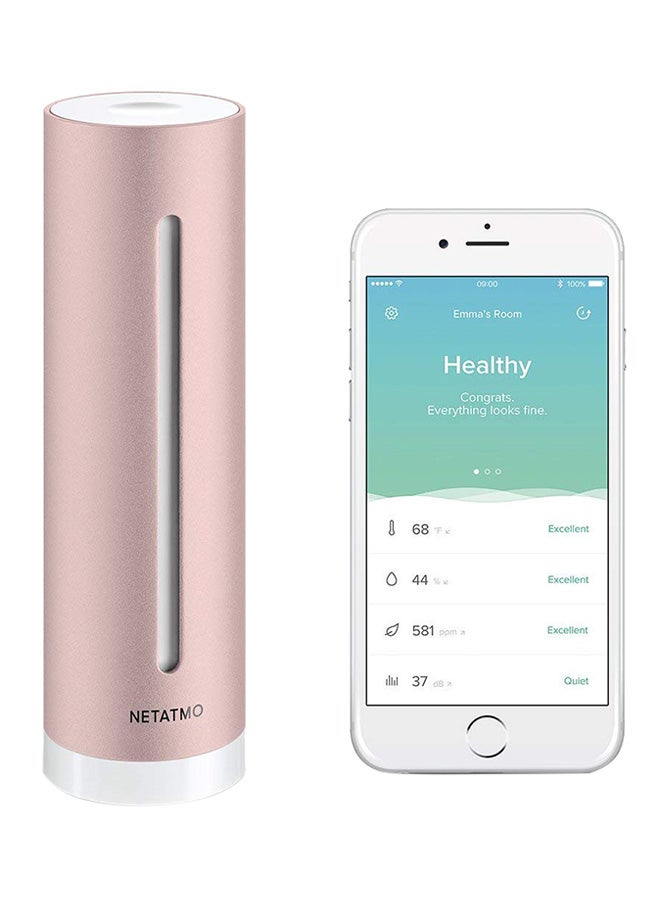 Smart Indoor Climate Monitor NETATMO-NHC-P2 Rose Gold