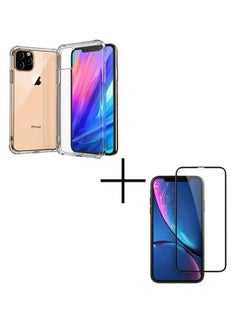 Bundle Of Protective Case Cover And Screen Protector For Apple iPhone 11 Pro Clear