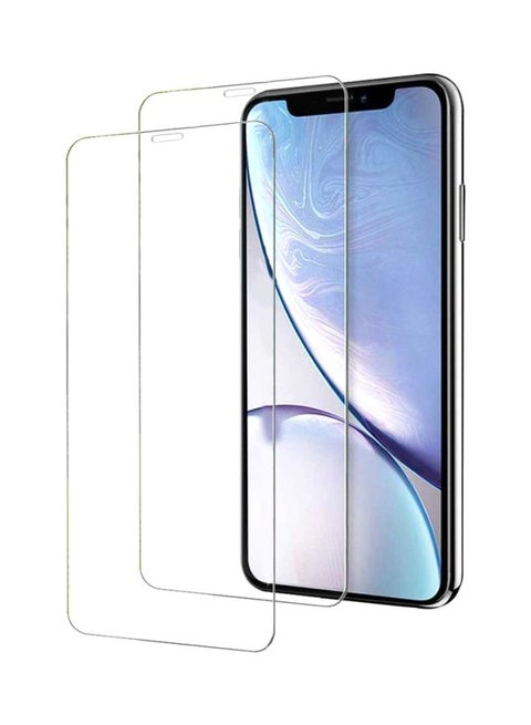 2-Piece Tempered Glass Screen Protector For Apple iPhone 11 Clear