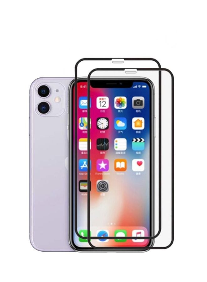 MARGOUN 2-Piece 3D Tempered Glass Screen Protector For Apple iPhone 11 Clear - Image 2