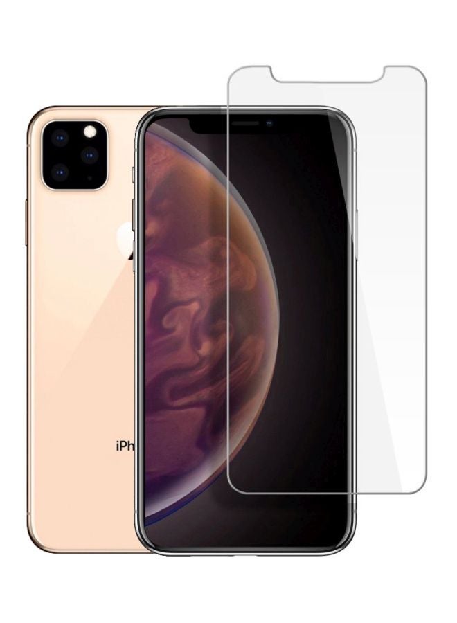 2-Piece Tempered Glass Screen Protector Set For Apple iPhone 11 Pro Clear