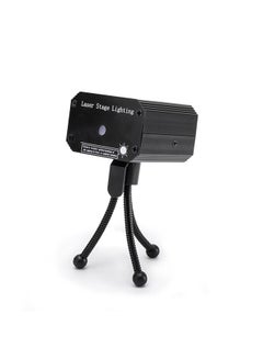 LED Party Lights Projector Stage Lights Mini Auto Flash RGB Sound Activated Black 13cm