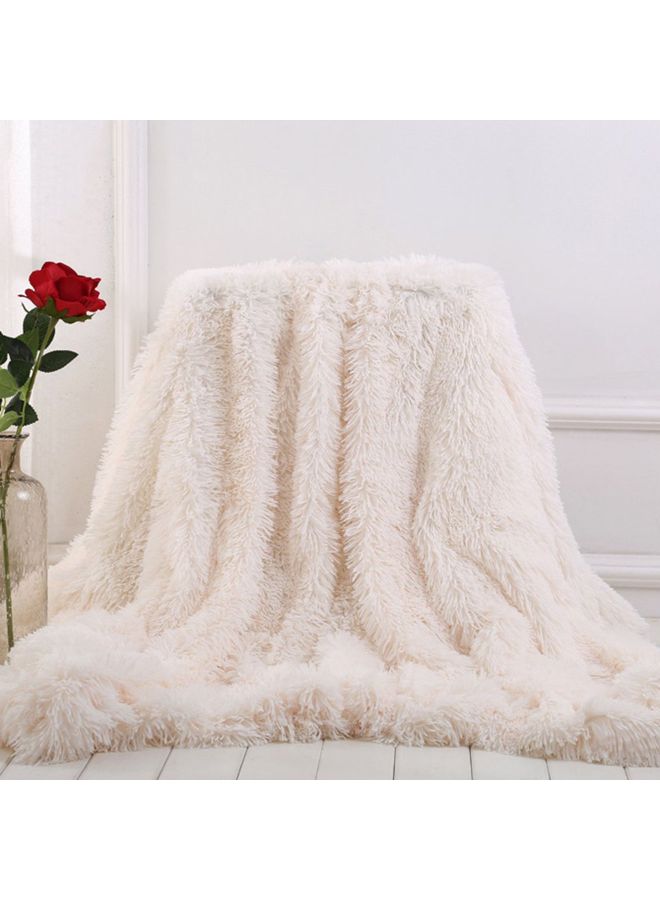 Exquisite Double Woolen Plush Blanket Polyester Pink - Image 1
