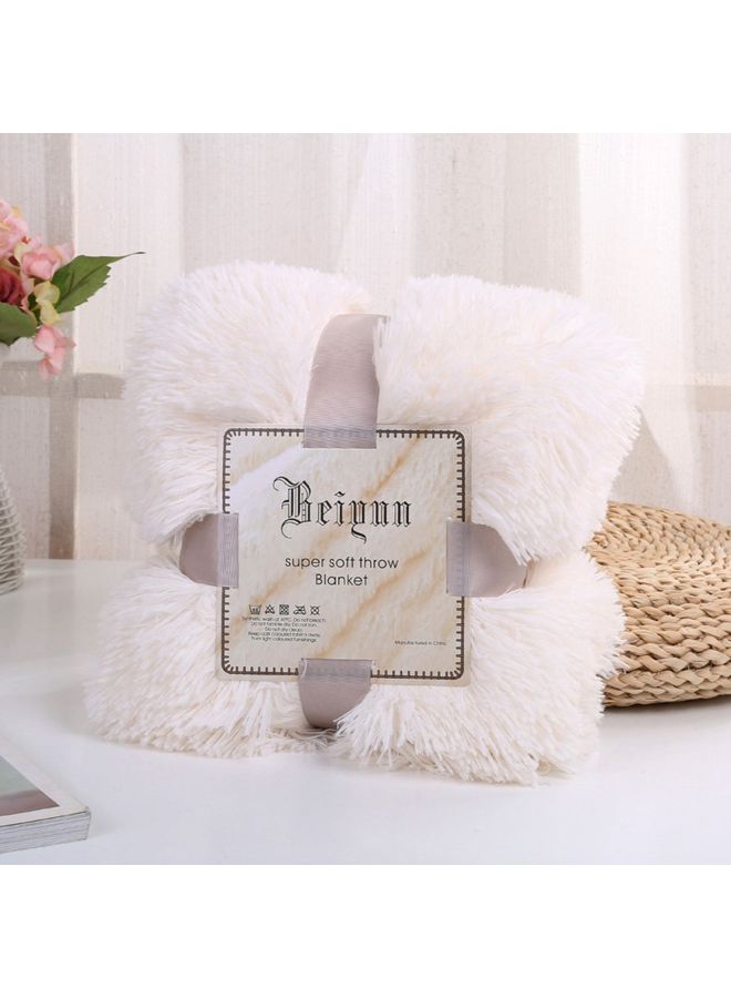 Exquisite Double Woolen Plush Blanket Polyester Pink - Image 2