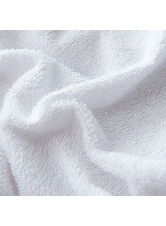 Waterproof Breathable Deep Fitted Mattress Cover Cotton White - Image 4