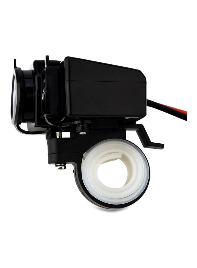 USB Charger With Indicator Light Black - Image 4