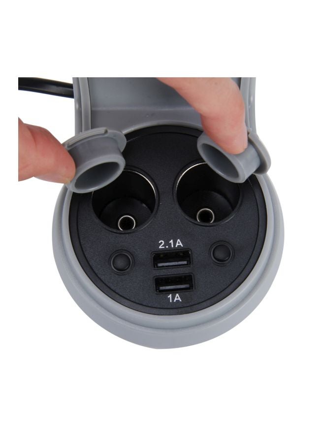 HSC-500D Multi Functional Dual USB Car Charger multicolor - Image 4