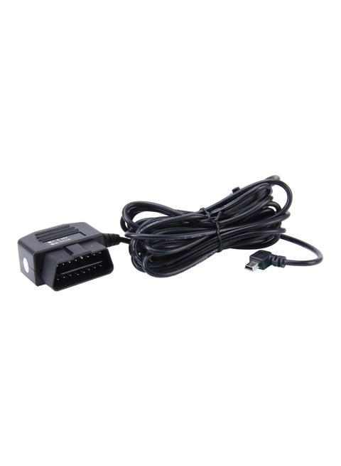 16-Pin OBDII Charging Cable With 5-Pin USB Power Adapter And Switch