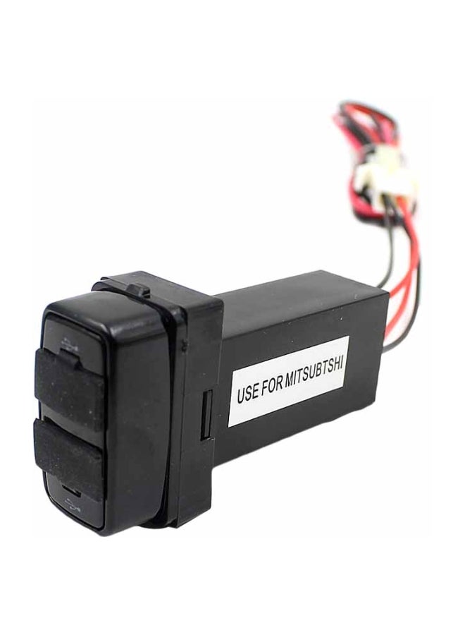 Multi-Functional USB Car Charger Black  - Image 1