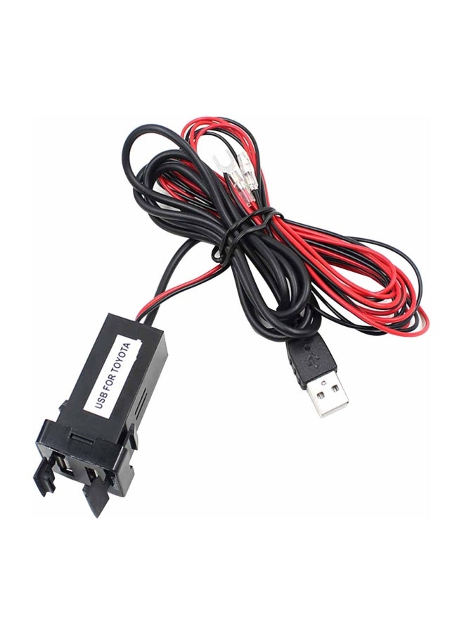 USB Car Charger With Voltmeter For Toyota multicolor - Image 2