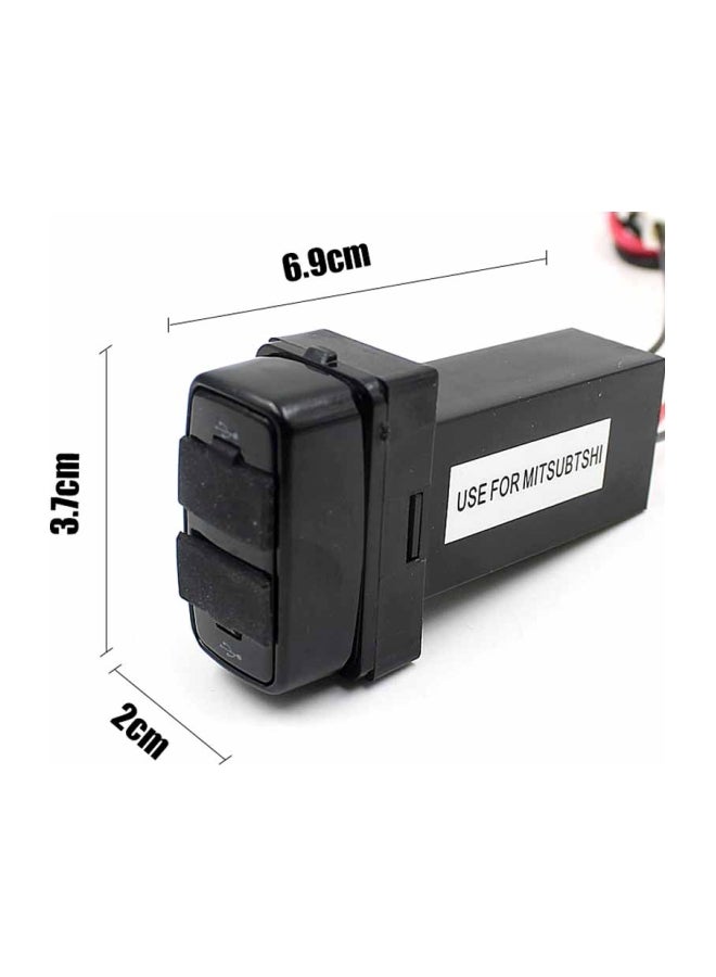 Multi-Functional USB Car Charger Black  - Image 4