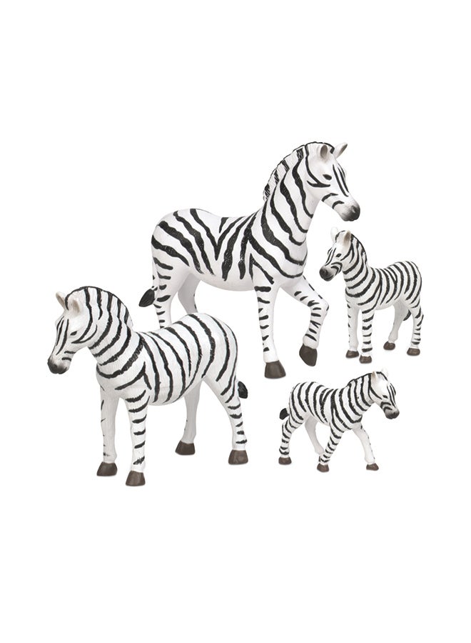 4-Piece Zebra Family Set 20.3x11.4x10.8cm - v1569499628/N30107404A_1