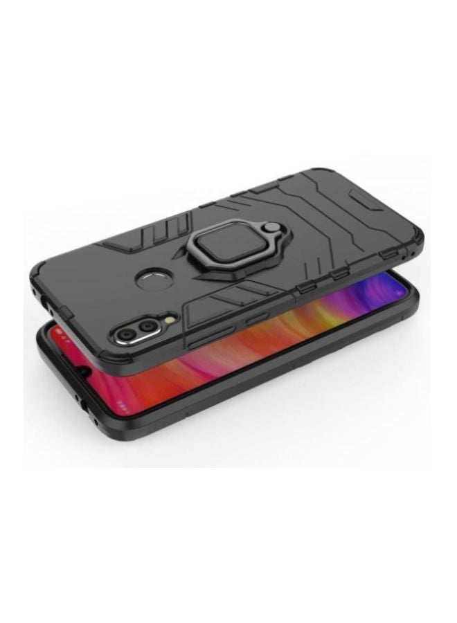 Ring Holder Protective Case Cover For Xiaomi Redmi Note 7 Black - Image 2