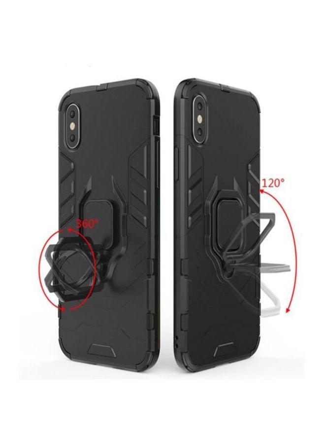 Ring Holder Protective Case Cover For Xiaomi Redmi Note 7 Black - Image 3