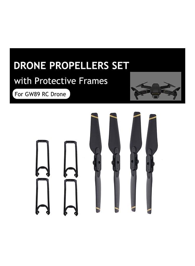 null - Gw89 Drone 2B Propellers Set 4 Protective Frames Rc Drone Accessories - Image 1