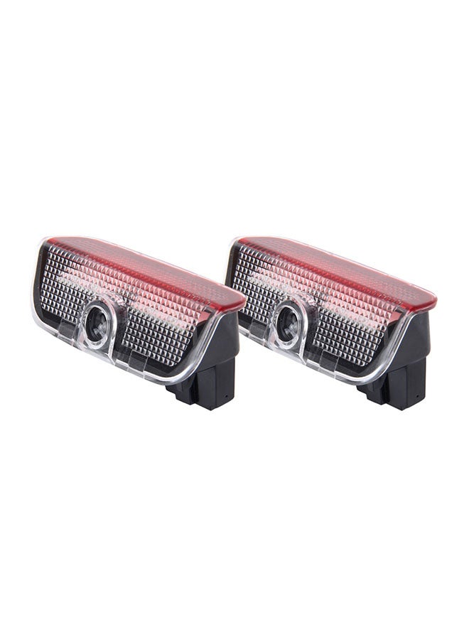 Generic 2-Piece LED Car Door Welcome Logo Car Brand 3D Shadow Light For Porsche  - Image 1