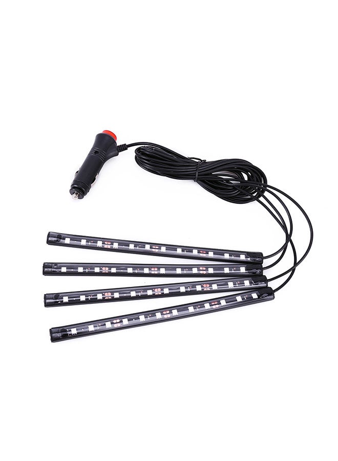 Generic 4-In-1 Universal Car LED Atmosphere Lights Colorful Lighting Decorative Lamp, With 48LEDs SMD-5050 Lamps  - Image 1