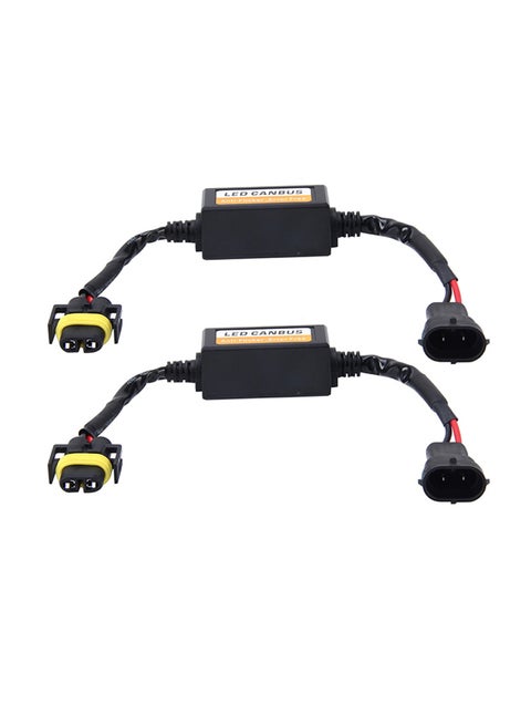 2-Piece H11 H8 H9 H16 5202 Car Auto LED Headlight Canbus Warning Error-free Decoder Adapter For DC 9-16V 20W-40W