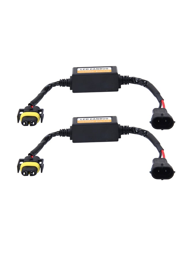 Generic 2-Piece H11 H8 H9 H16 5202 Car Auto LED Headlight Canbus Warning Error-free Decoder Adapter For DC 9-16V 20W-40W  - Image 1