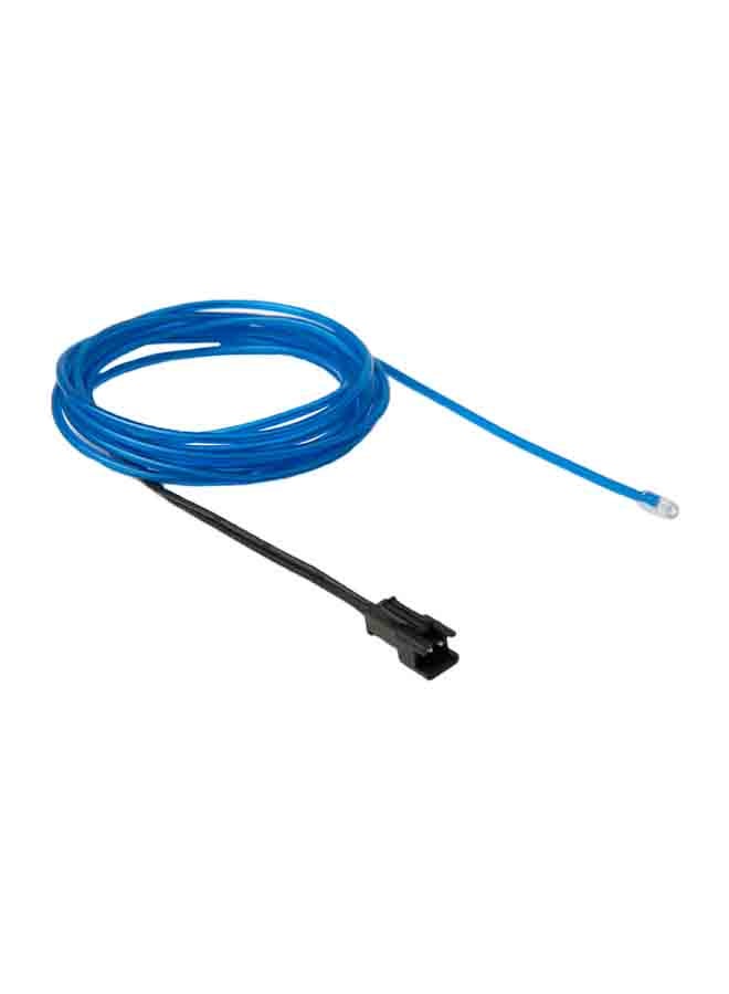 Generic EL Cold Blue Light Waterproof Round Flexible Car Strip Light With Driver For Car Decoration  - Image 1