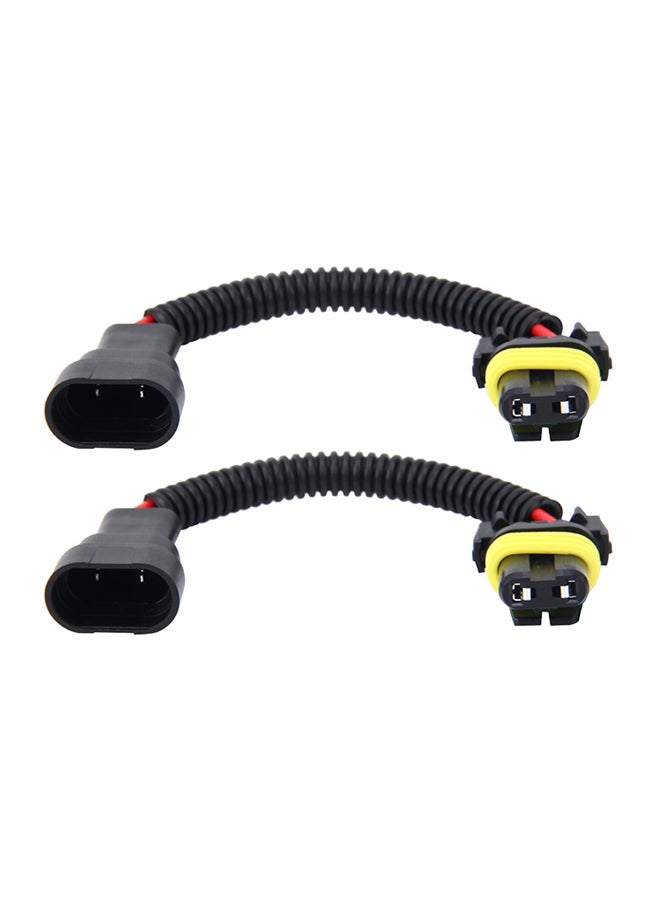 Generic 2-Piece 9005 9006 Car HID Xenon Headlight Male to Female Conversion Cable  - Image 1