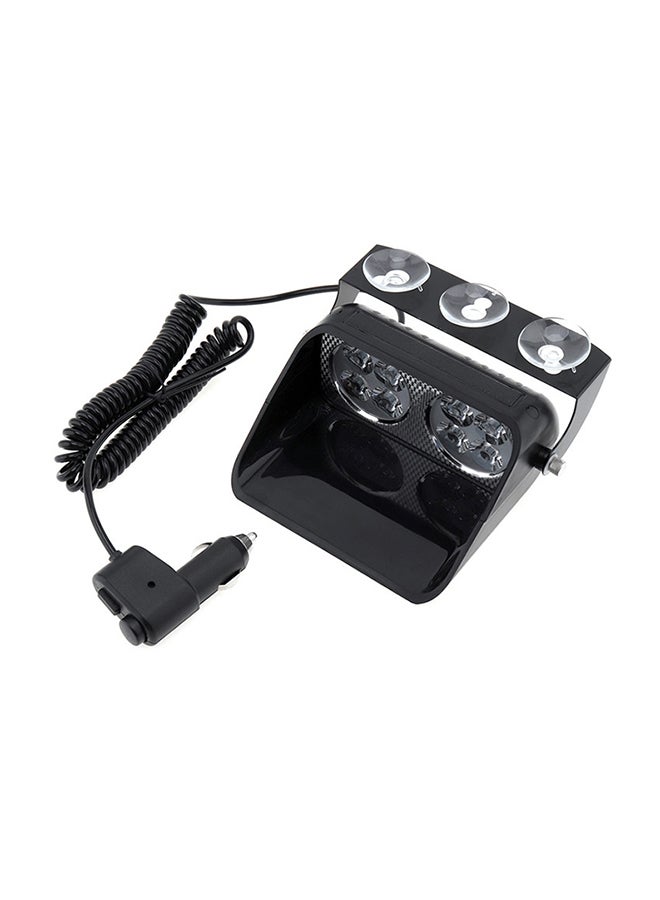 Generic S8 8 LEDs 8W High Power Suction Cup Car Strobe Warning Light  - Image 1