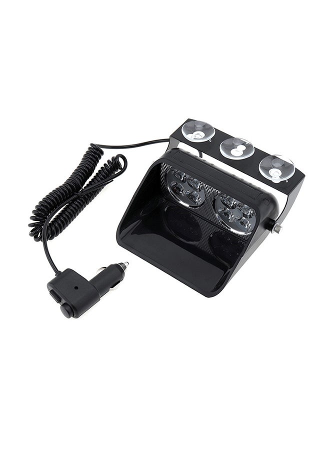Generic S8 8 LEDs 8W High Power Suction Cup Car Strobe Warning Light - Image 1