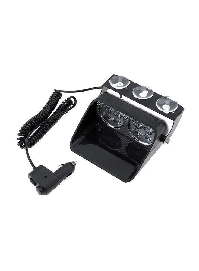 Generic S8 8 LEDs 8W High Power Suction Cup Car Strobe Warning Light  - Image 1