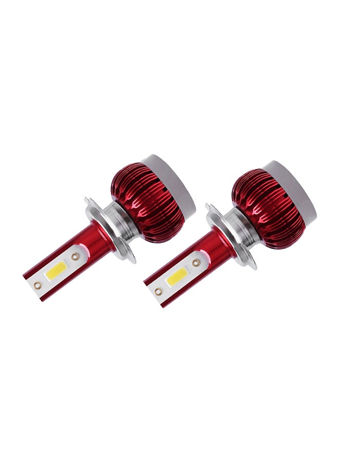 Generic 2-Piece FS35 H7 DC9-36V 24W 8000K 3000LM IP68 Car Motorcycle LED Headlight Lamps  - Image 1